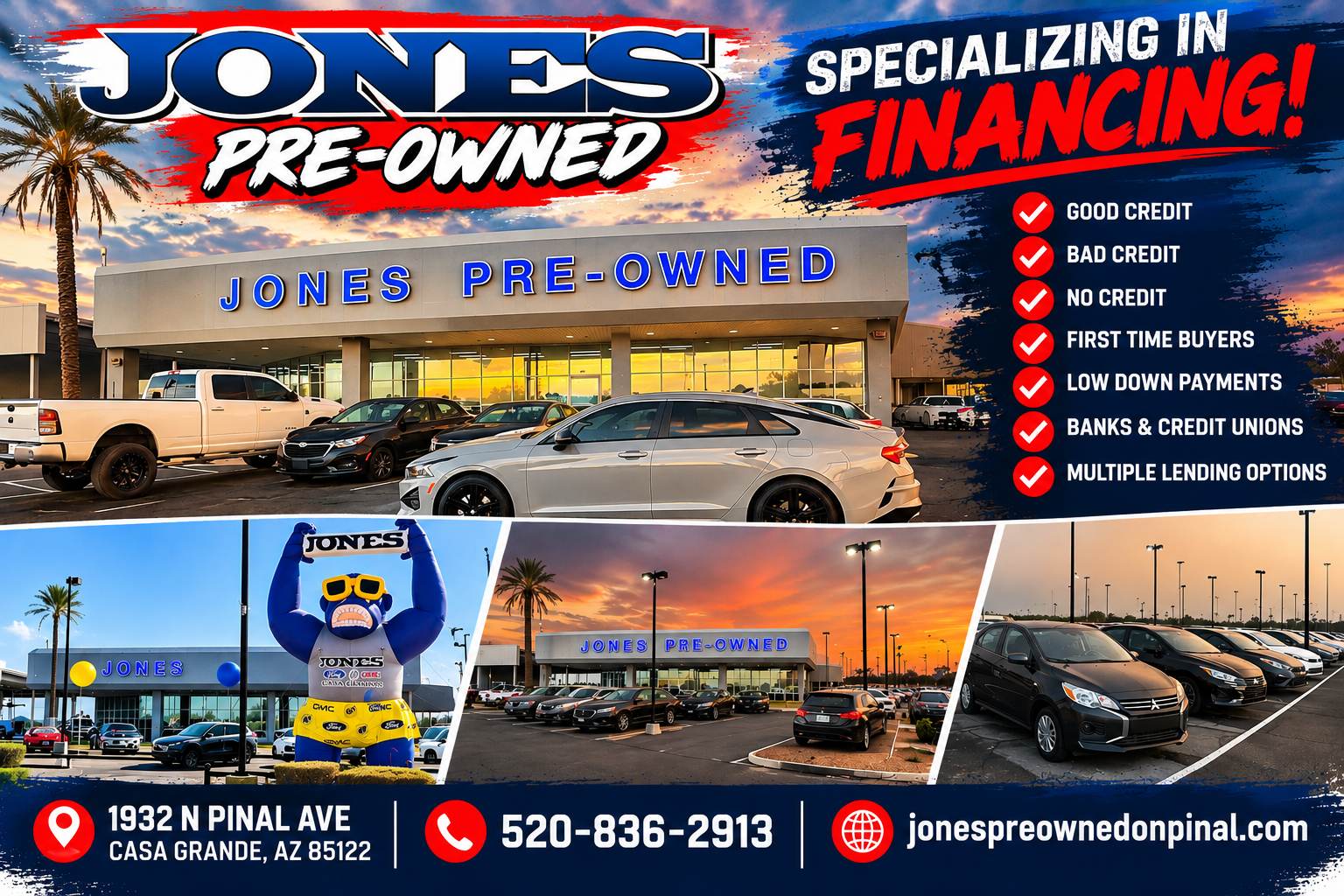Jones Preowned Specializing in Financing